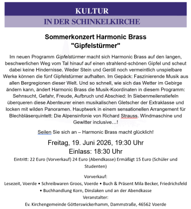19.06.2026, 19:30 Uhr Gipfelstürmer
